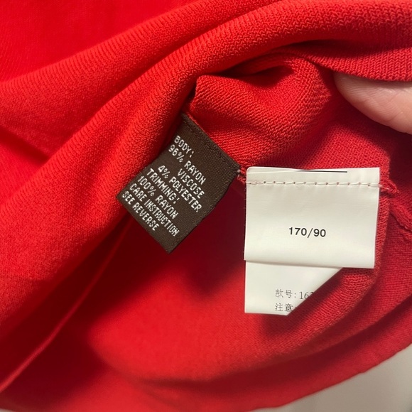 Episode Vintage Red Flowy Blouse with Rope Detailing - M - Picture 8 of 12